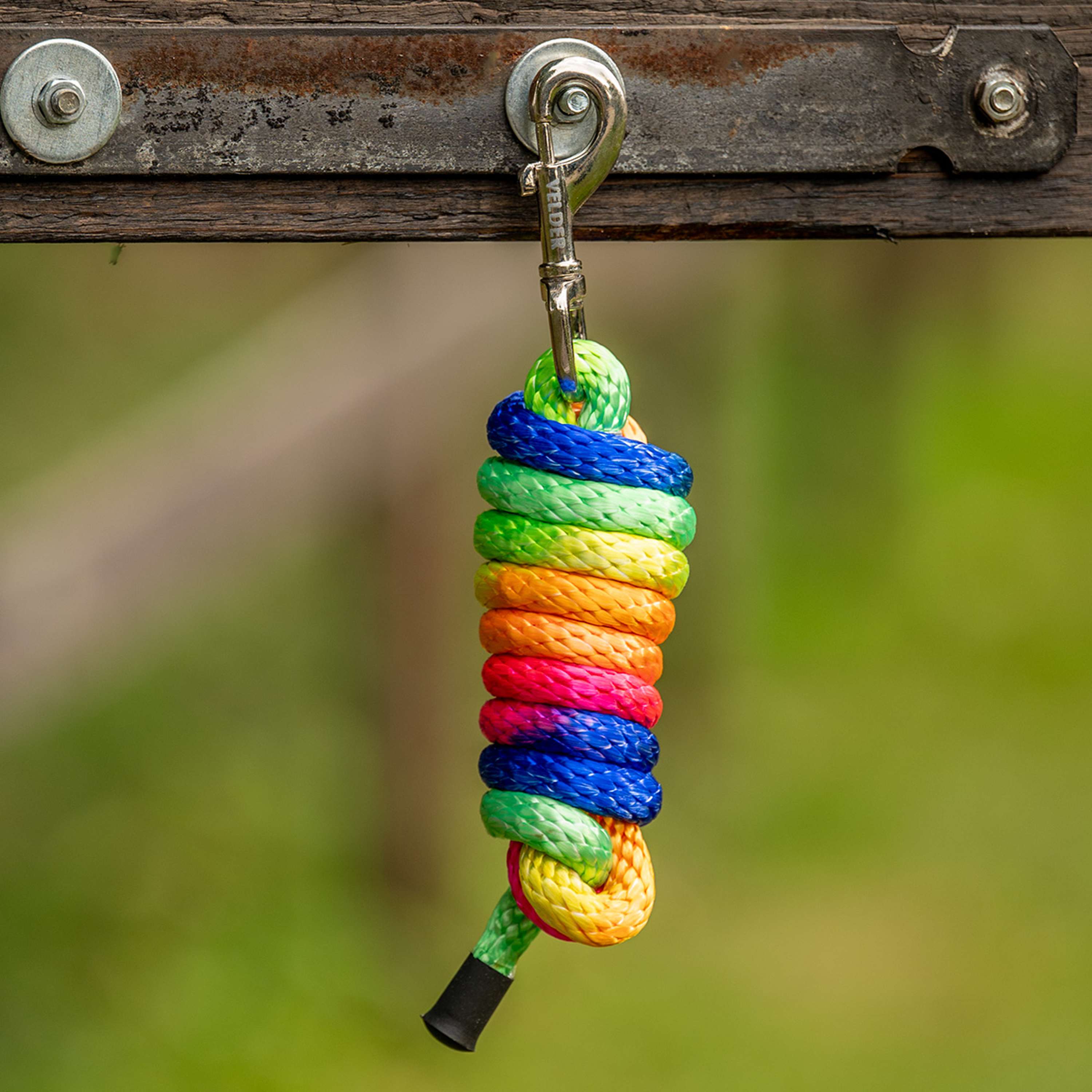 Velder Horsewear Corde pour Licol Colorful Stripe Rainbow Pastel