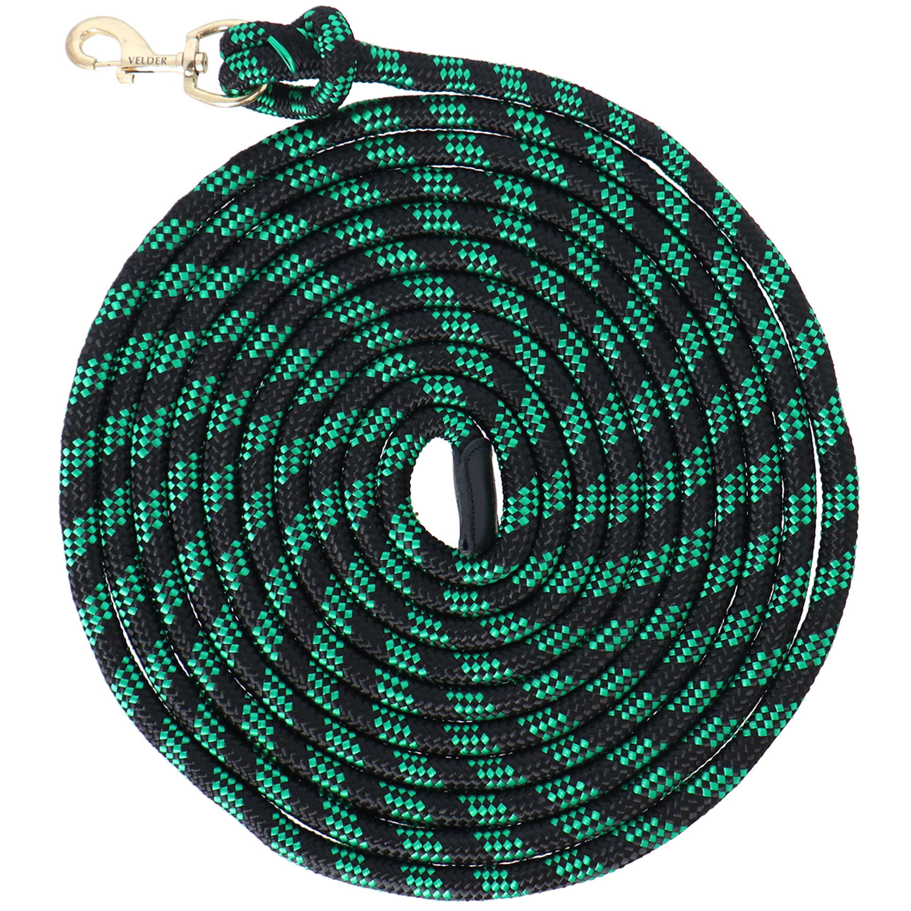 Velder Horsewear Corde pour Licol Noir/Forest Green