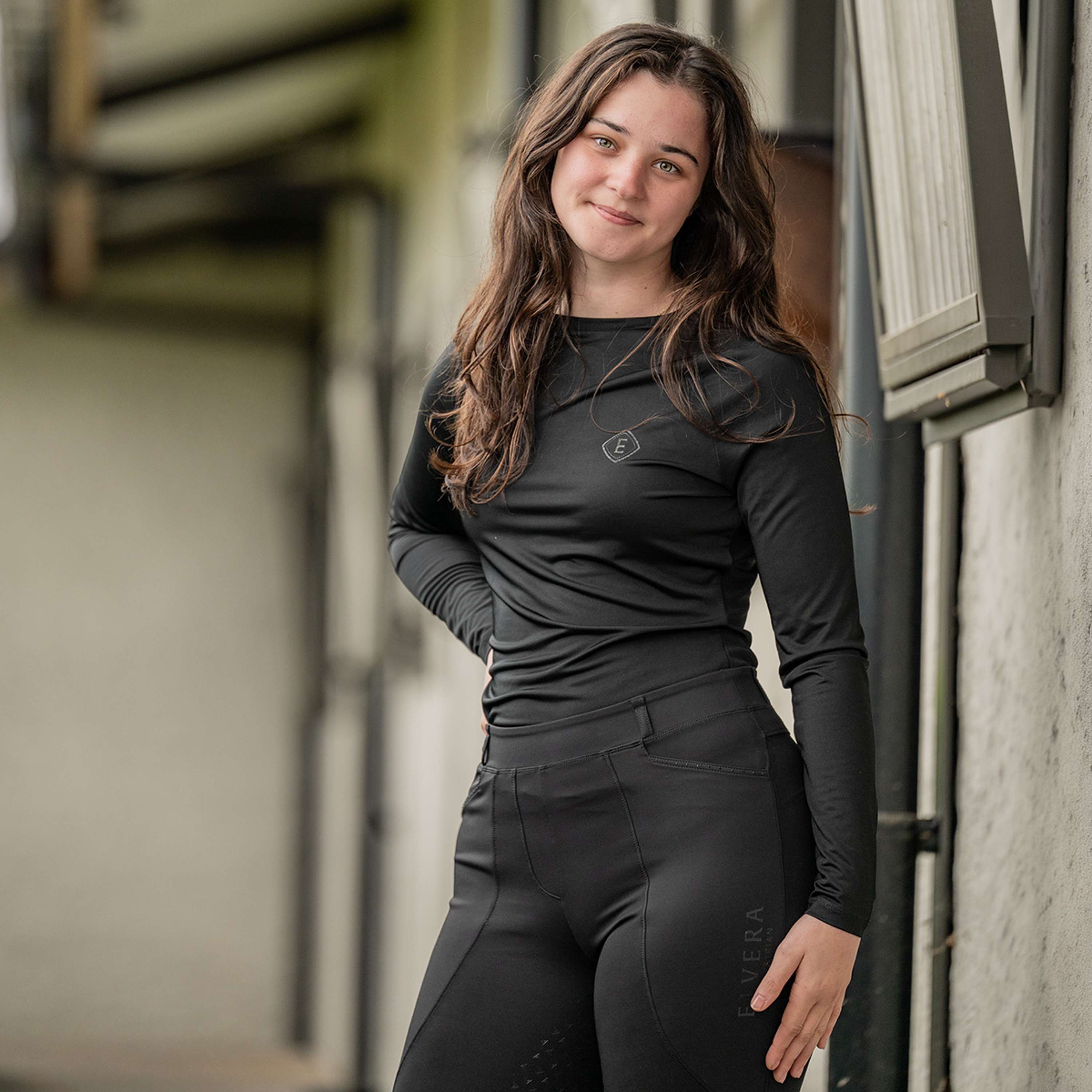 Elvera Equestrian T-shirt de performance EELunara Noir