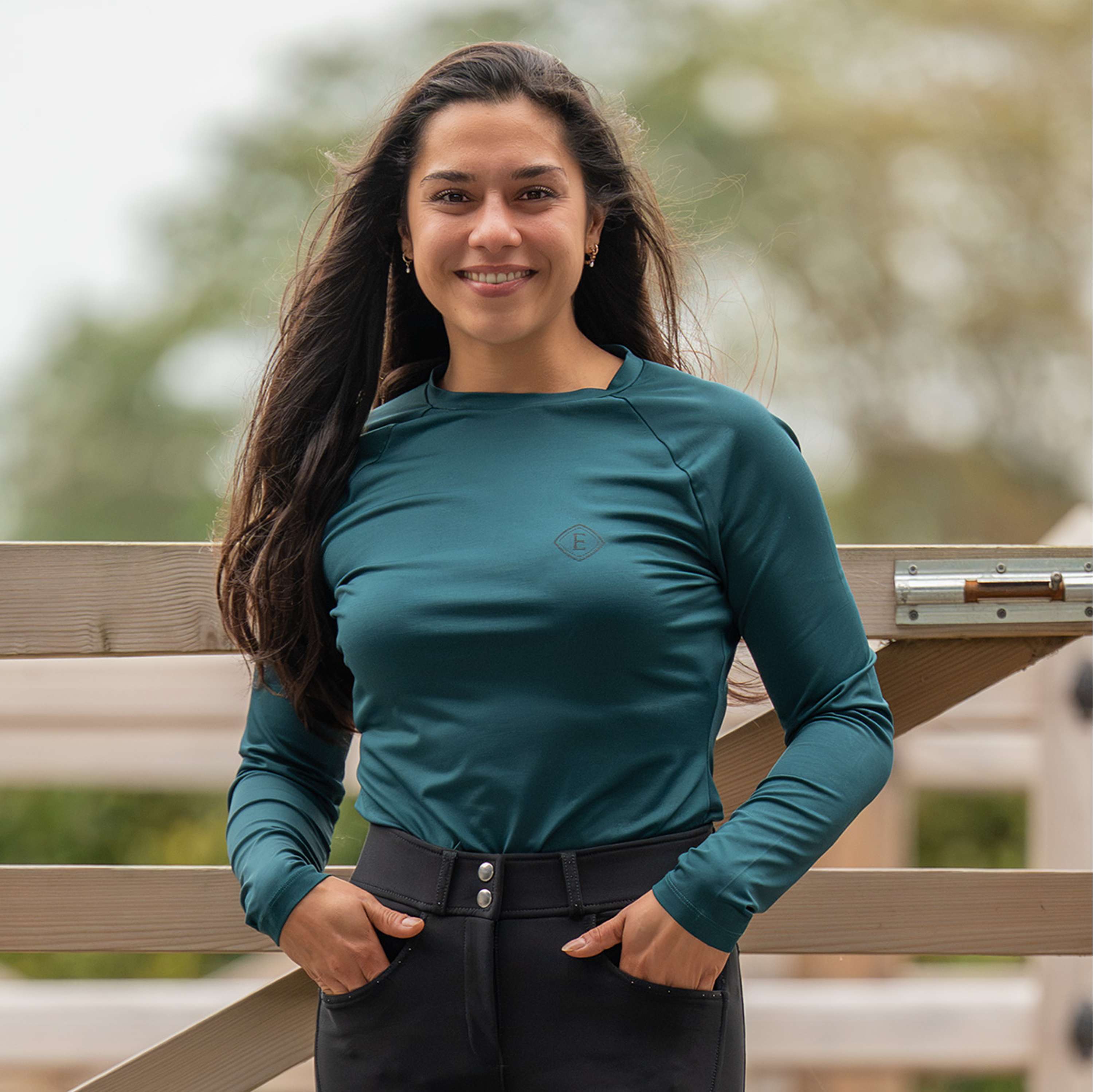 Elvera Equestrian T-shirt de performance EELunara Deep Teal