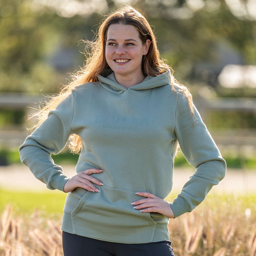 Elvera Equestrian Pull col Hoodie EEUnity Green Meleu