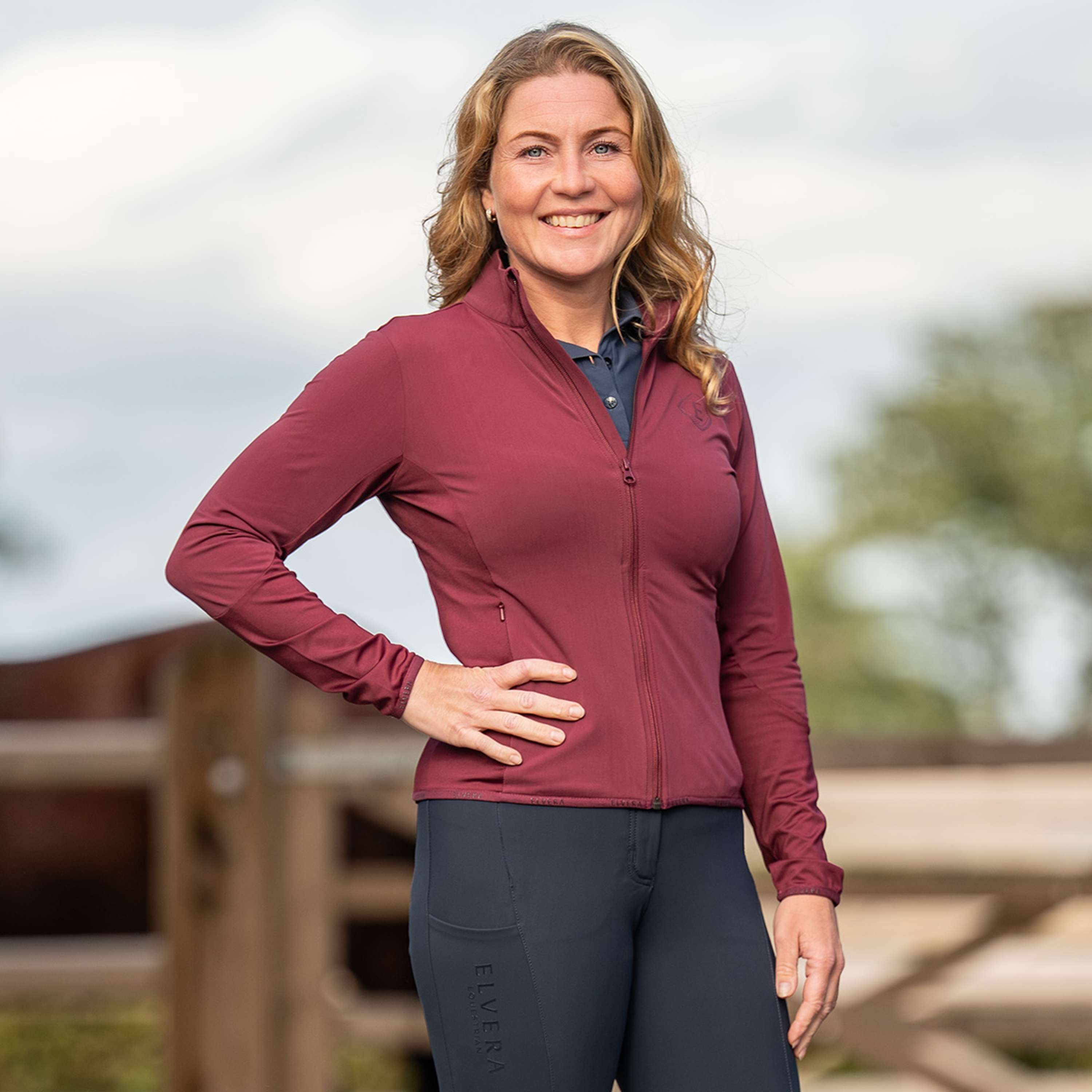 Elvera Equestrian Gilet d'Entraînement EEAveline Wineberry