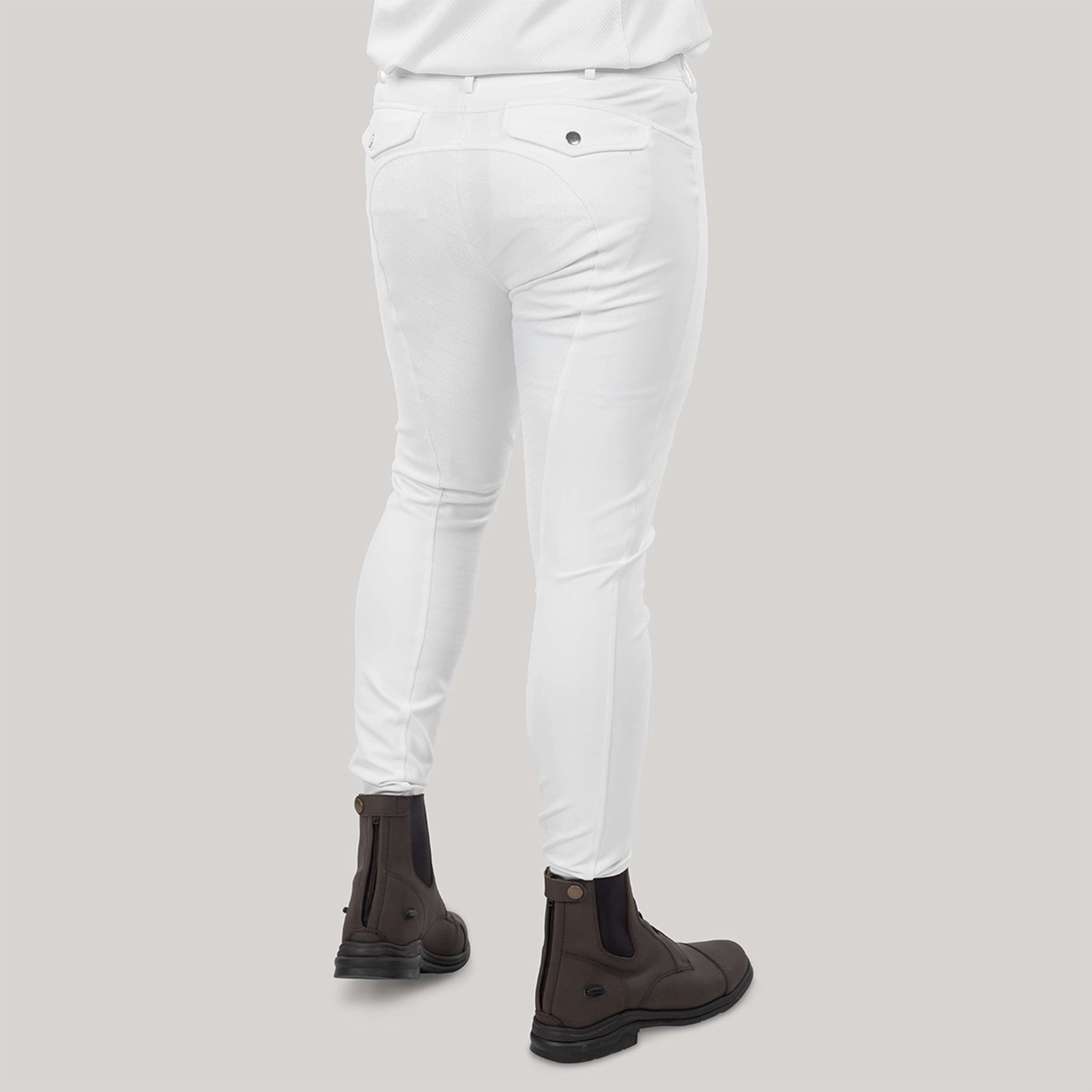 Elvera Equestrian Pantalon d'Équitation Sensitive Pro Hommes Blanc