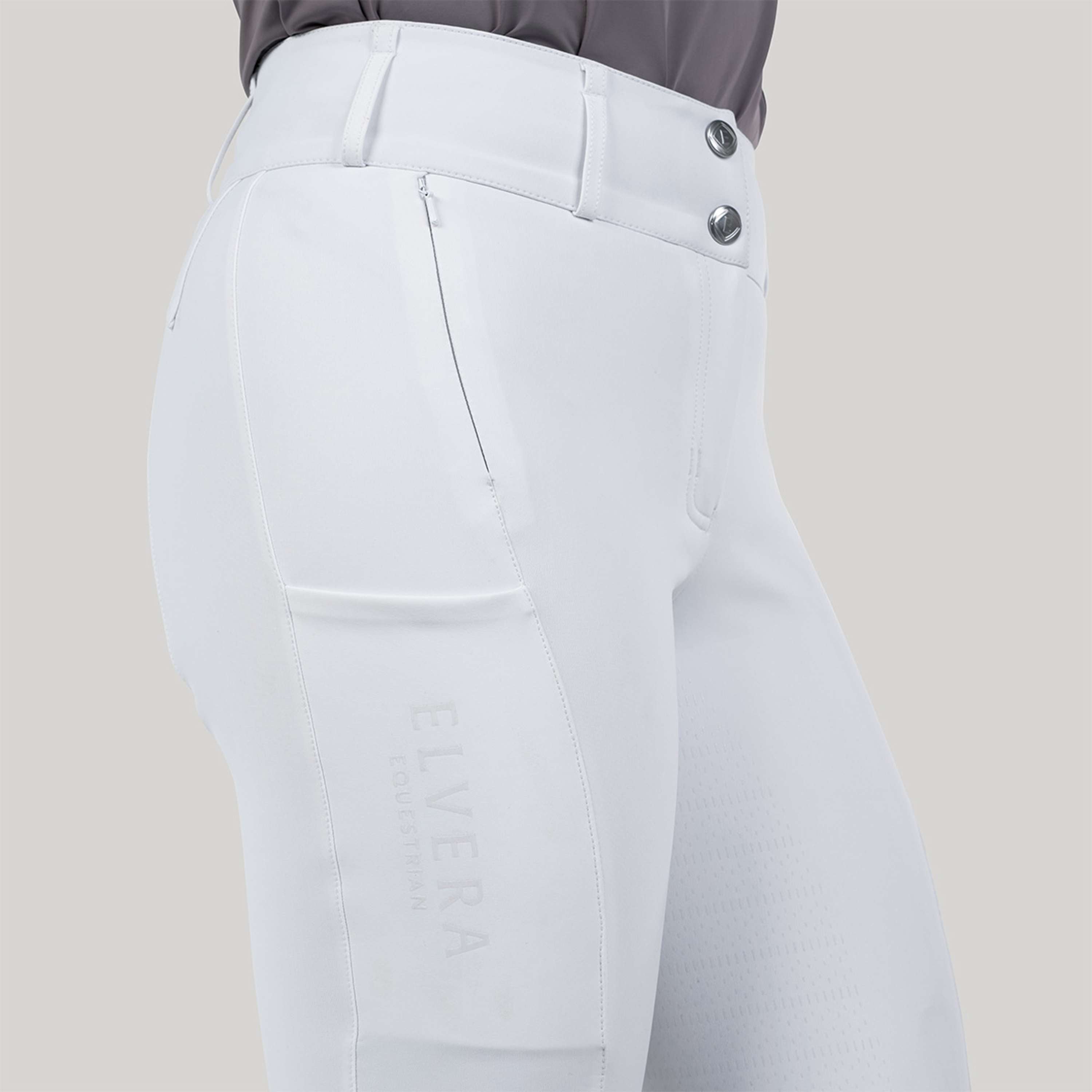 Elvera Equestrian Pantalon d'Équitation Sensitive Pro Blanc