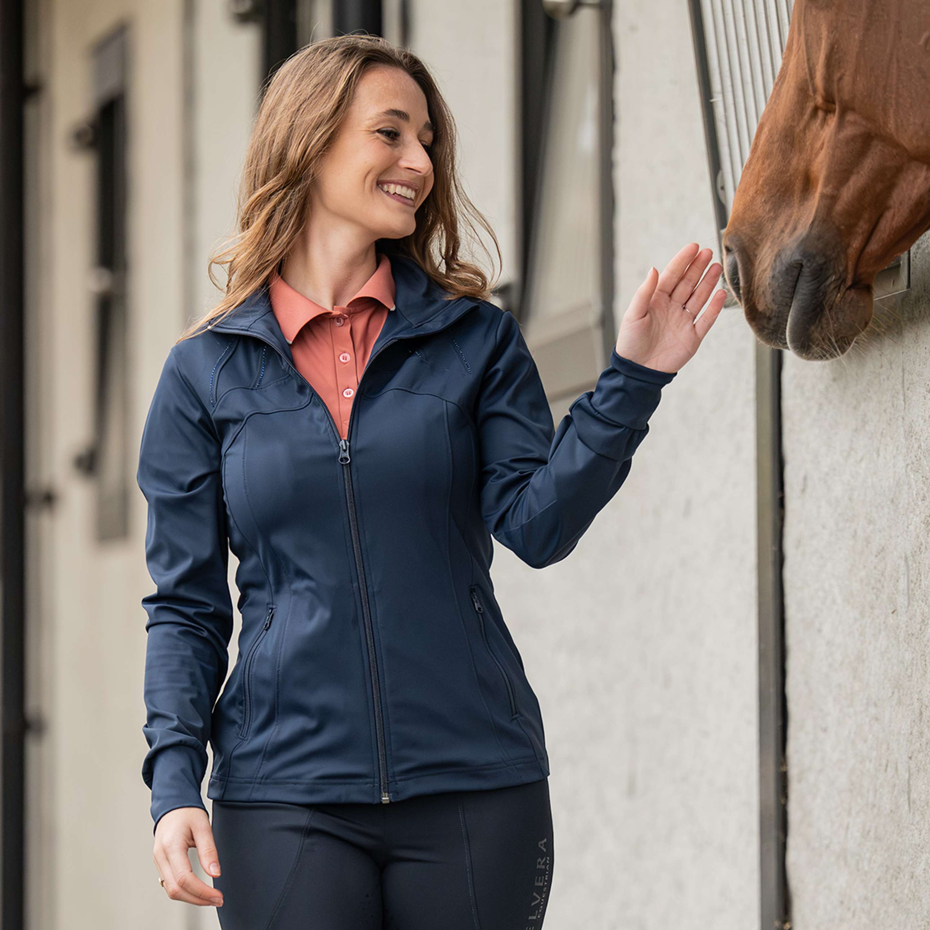 Elvera Equestrian Gilet d'Entraînement EEDemi Marin