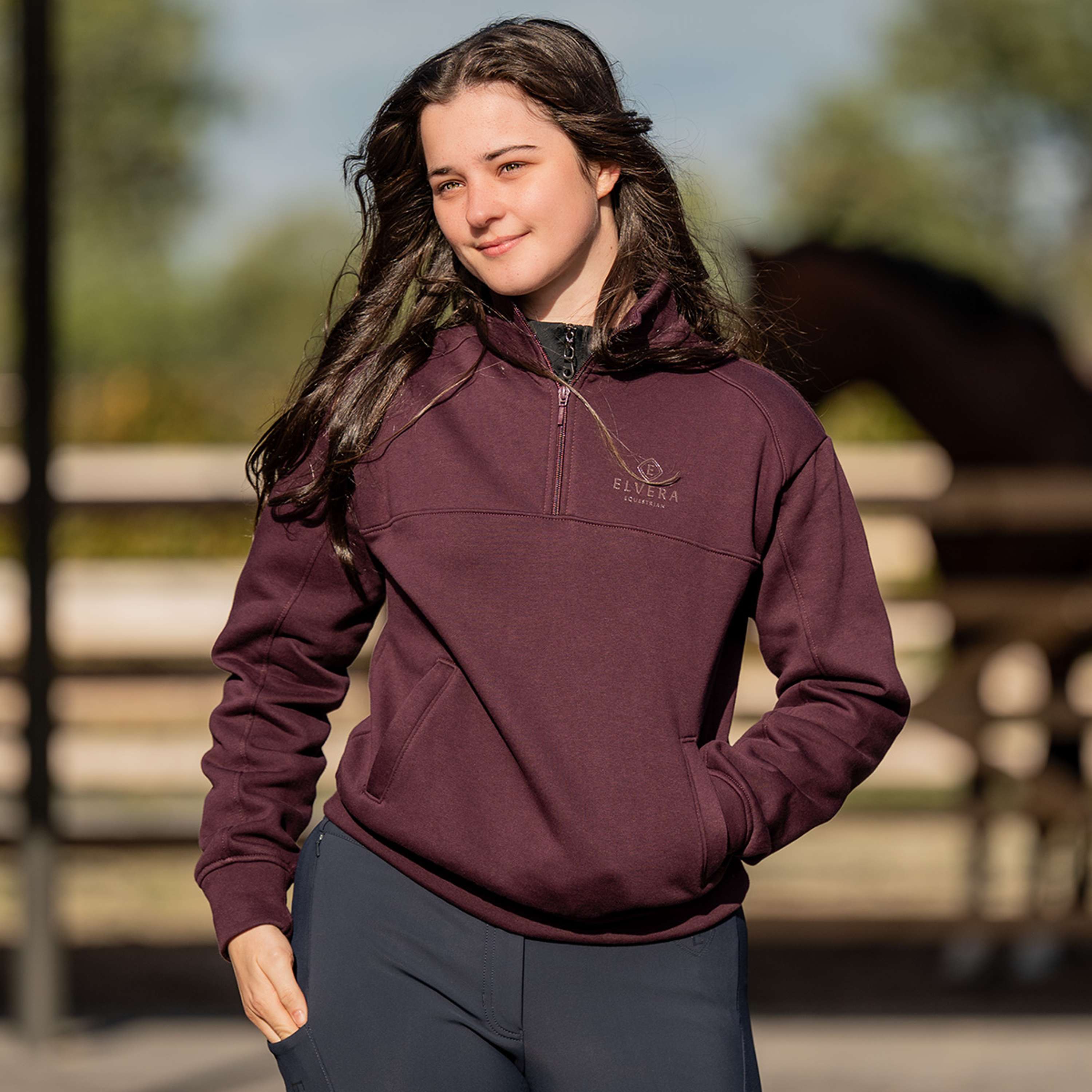 Elvera Equestrian Pull-over EEHazardstory Prune