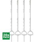 Agradi Power Piquet Avec Étrier 115cm 20 Pièces Blanc