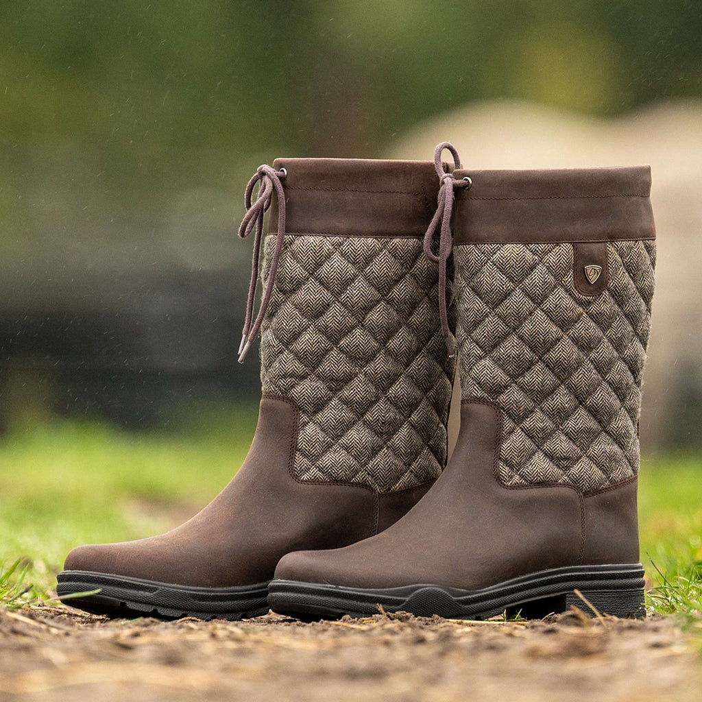 Velder Footwear Bottes d'Extérieur Delphina Marron/Tweed