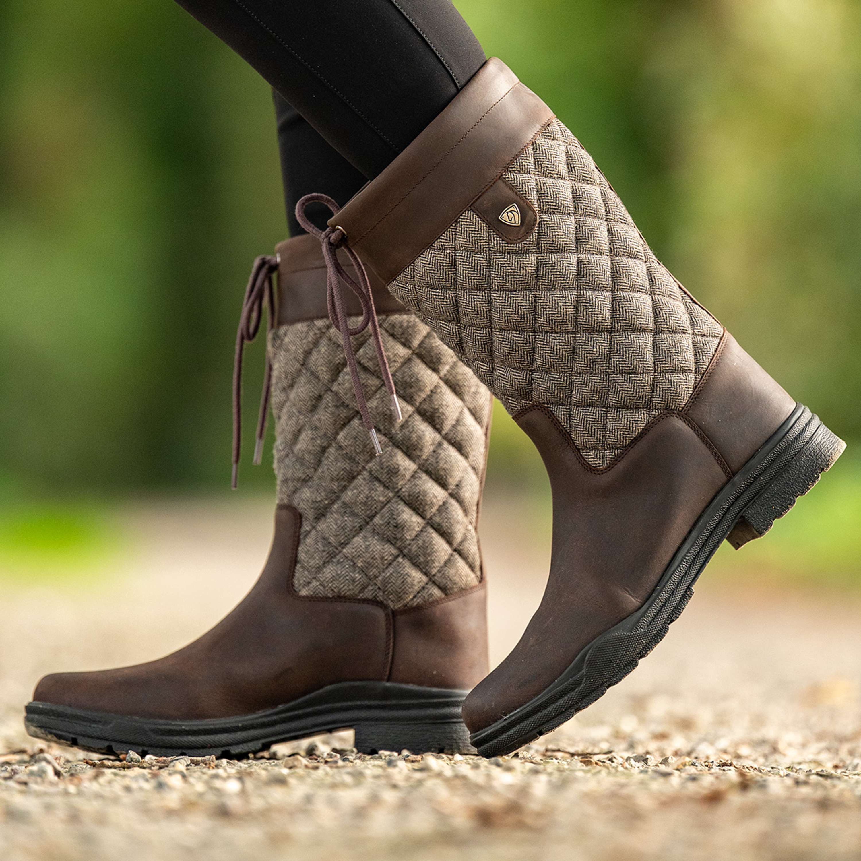 Velder Footwear Bottes d'Extérieur Delphina Marron/Tweed