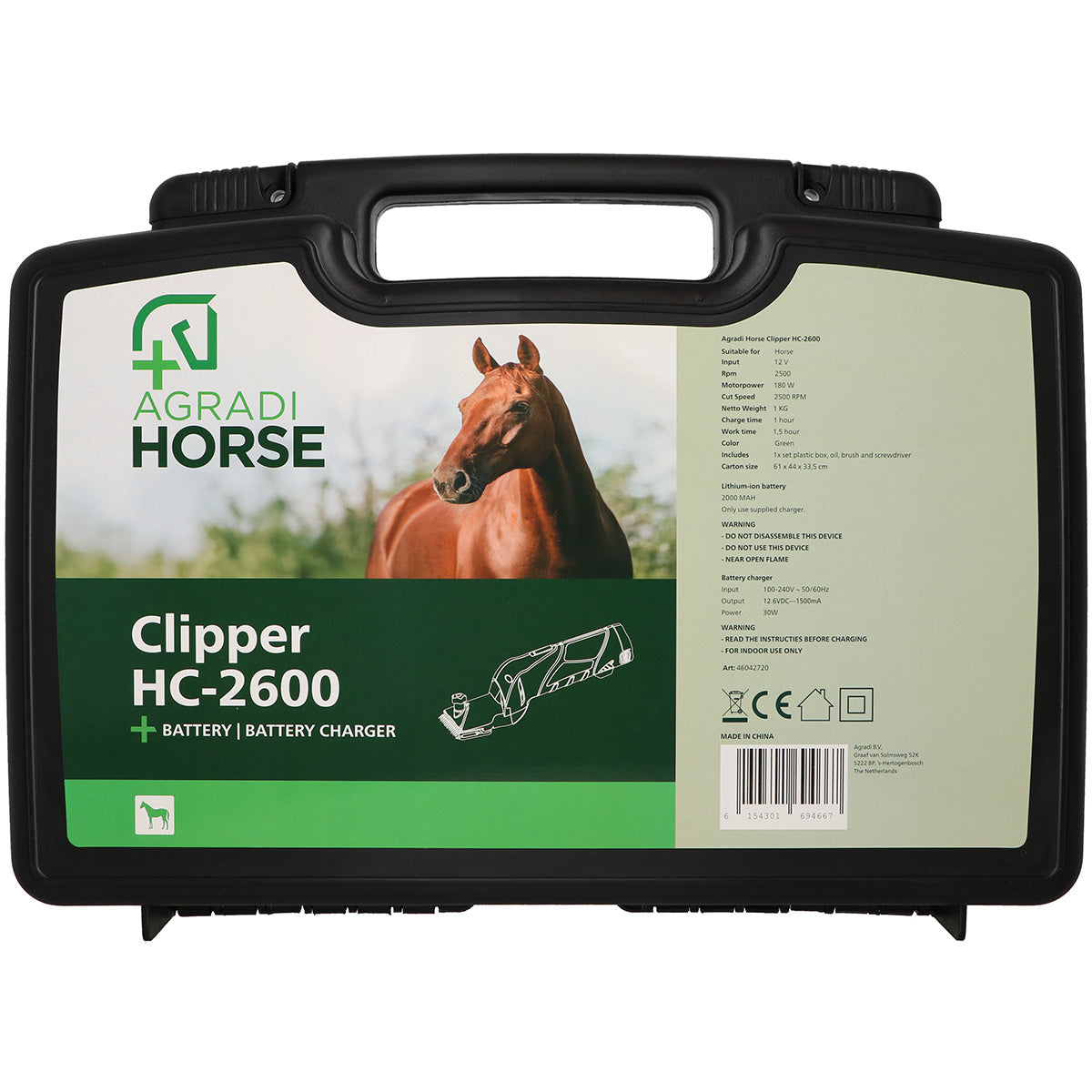 Agradi Horse Tondeuse HC-2600 Vert