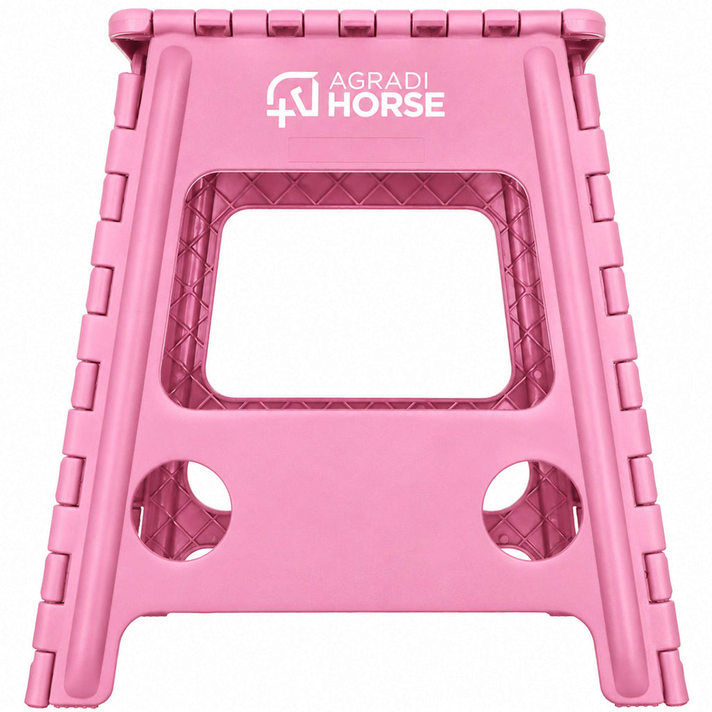 Agradi Horse Petit Marche-Pied Pliant Rose