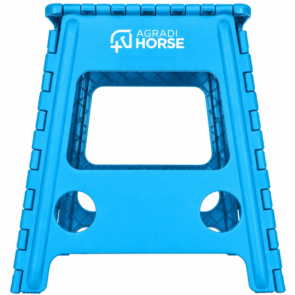 Agradi Horse Petit Marche-Pied Pliant Bleu