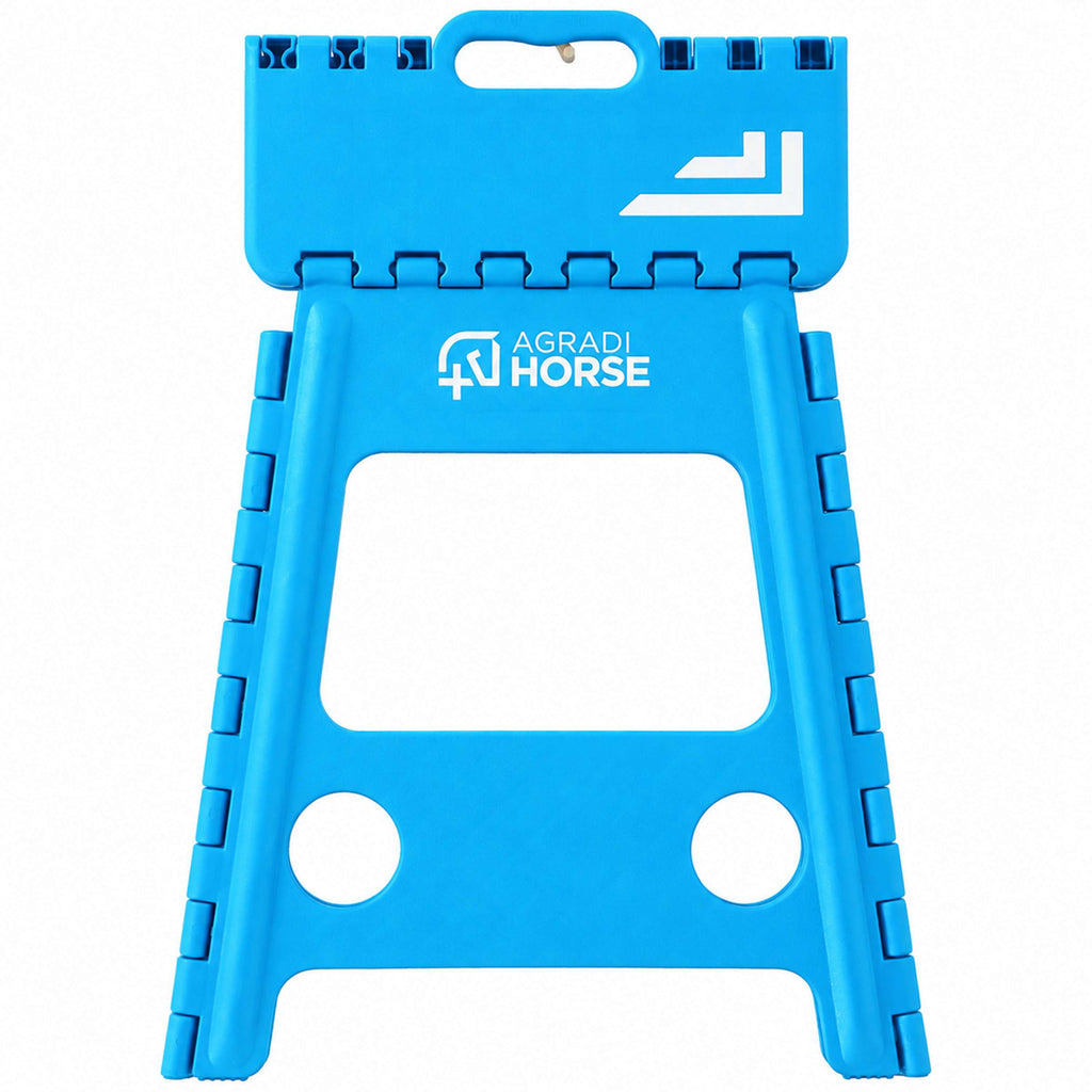 Agradi Horse Petit Marche-Pied Pliant Bleu