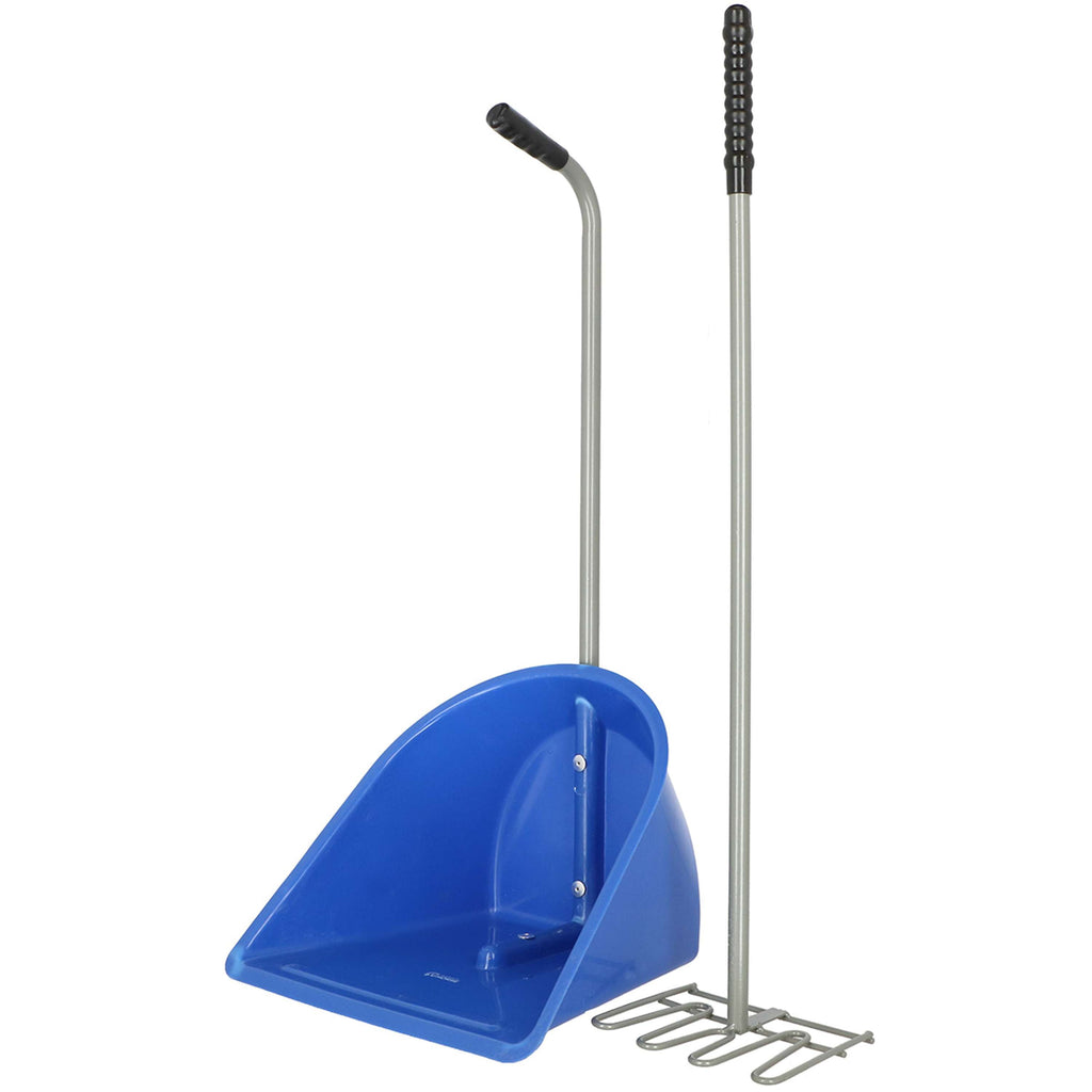 Agradi Horse Pelle et Râteau à Crottin 70cm Royal Blue