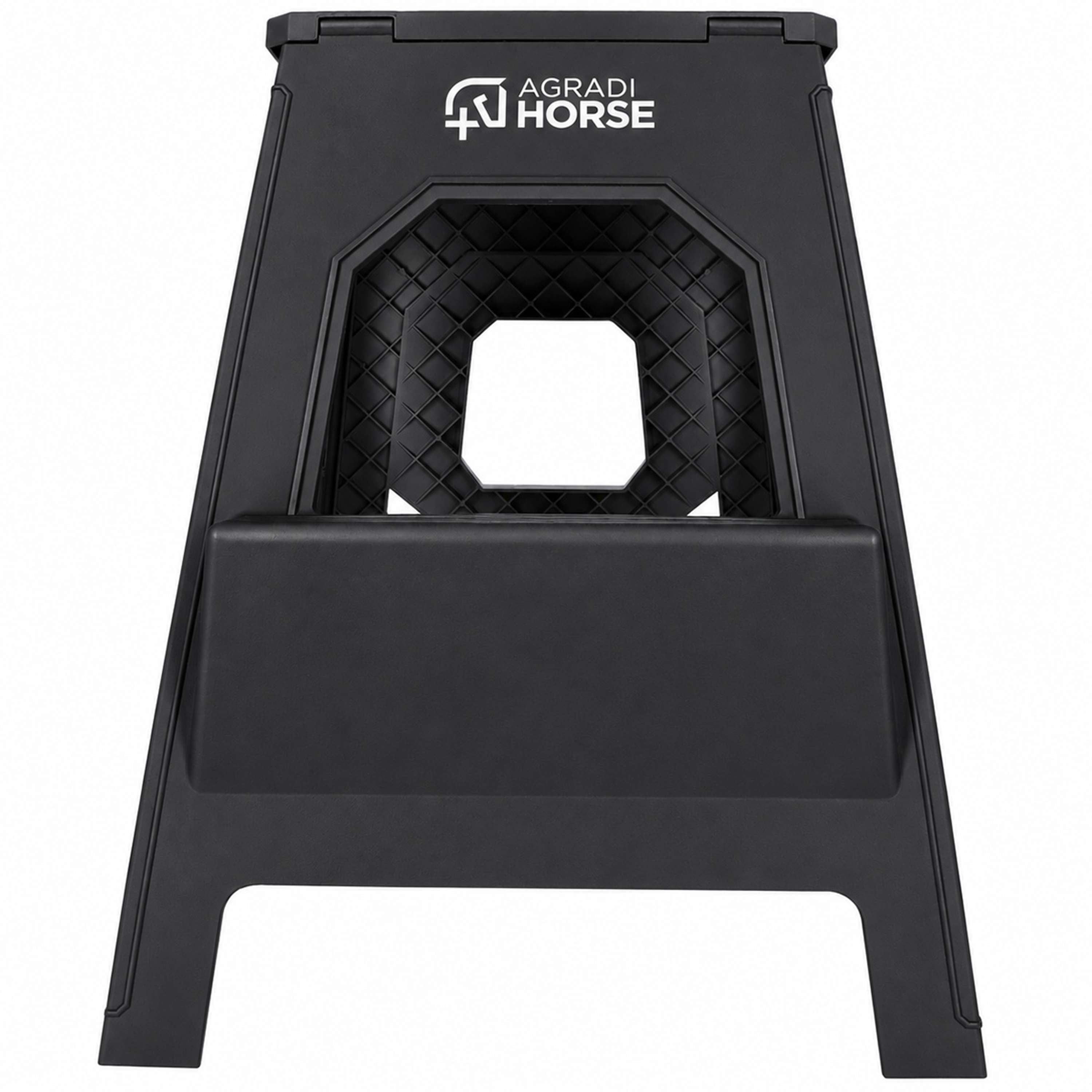 Agradi Horse Tabouret/Marche-Pied Pliant XH 49cm Noir