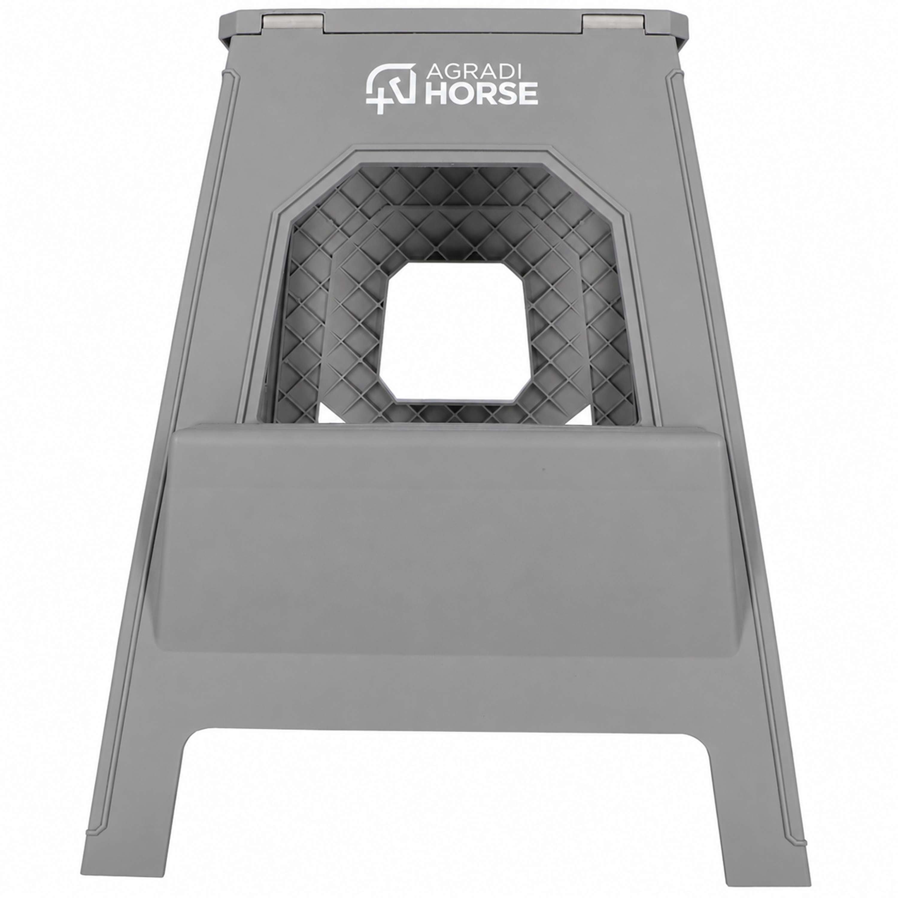 Agradi Horse Tabouret/Marche-Pied Pliant XH 49cm Gris