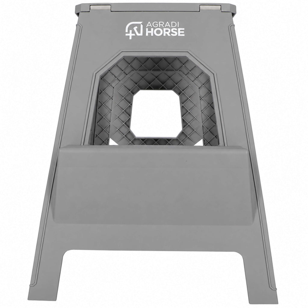 Agradi Horse Tabouret/Marche-Pied Pliant XH 49cm Gris