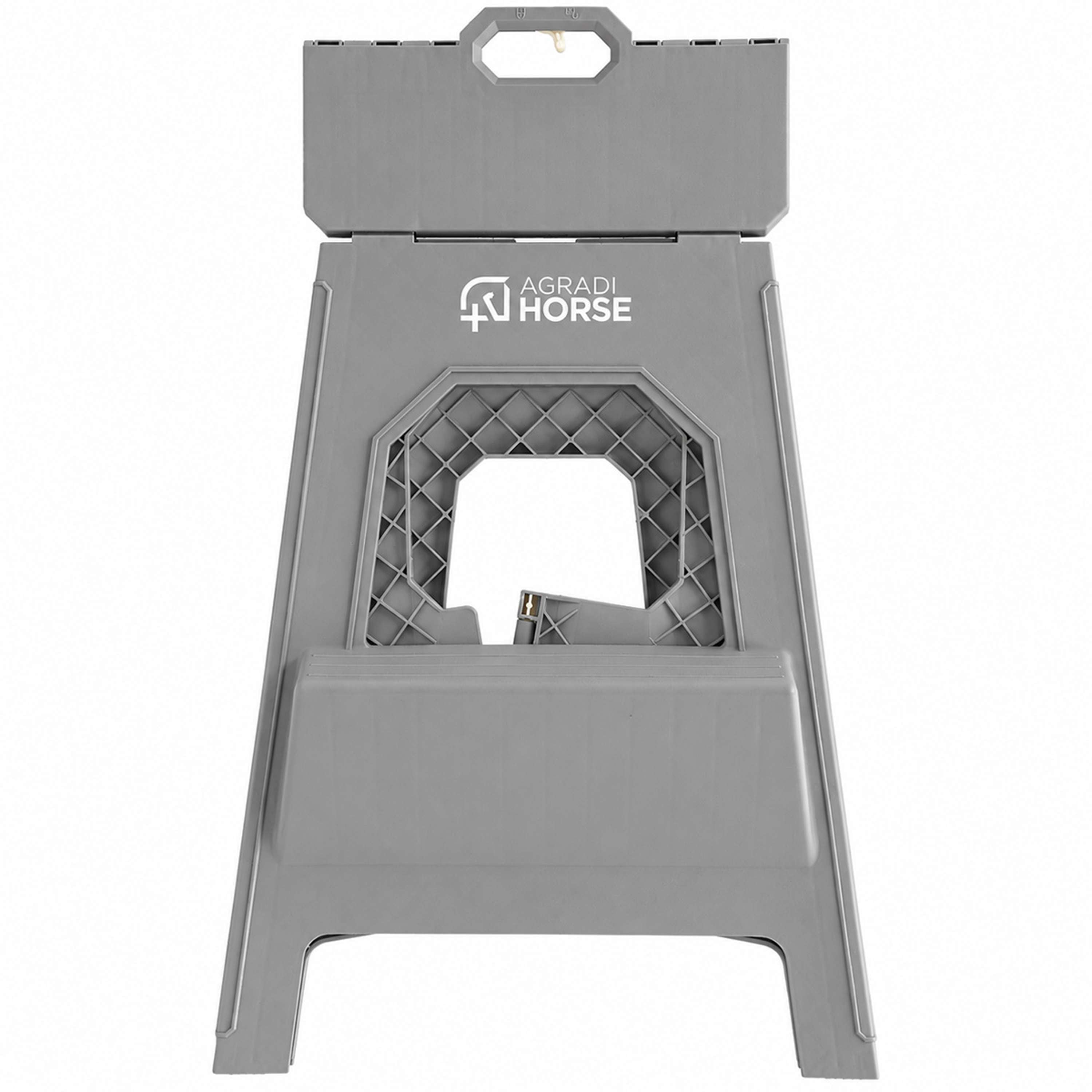 Agradi Horse Tabouret/Marche-Pied Pliant XH 49cm Gris
