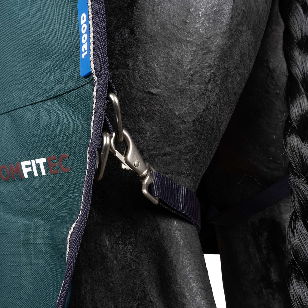 WeatherBeeta ComFiTec Plus Dynamic Turnout Detach-A-Neck 220g Forest Green/Navy