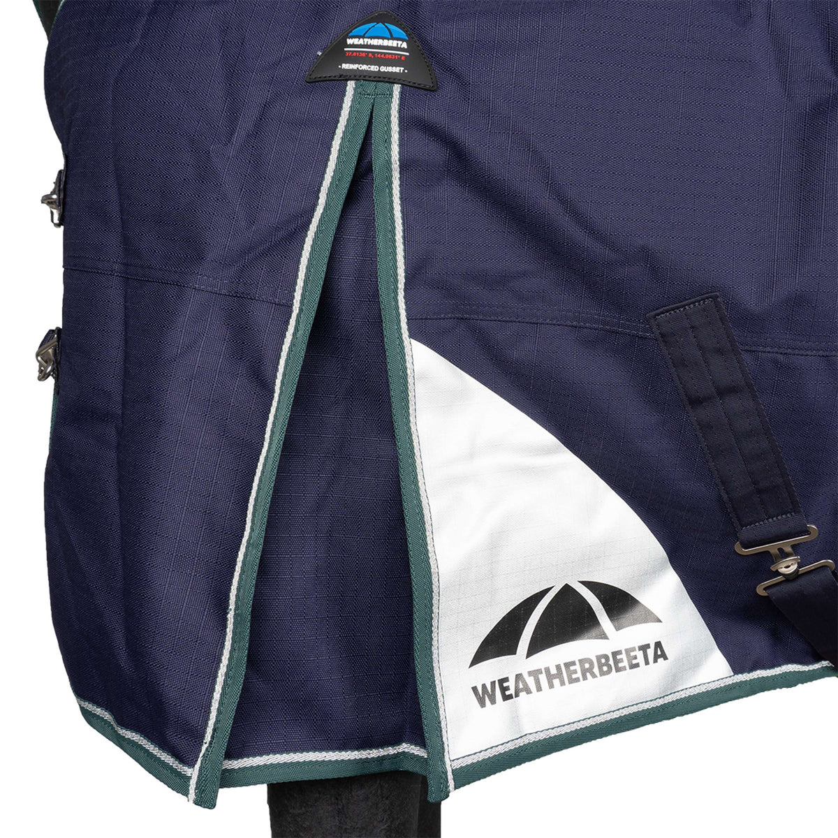 WeatherBeeta ComFiTec Plus Dynamic Turnout Detach-A-Neck 100g Navy/Forest Green