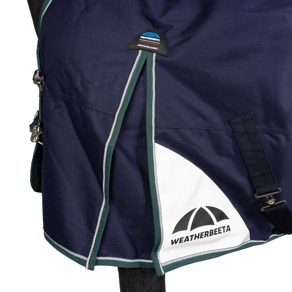 WeatherBeeta ComFiTec Plus Dynamic Turnout High Neck 100g Navy/Forest Green