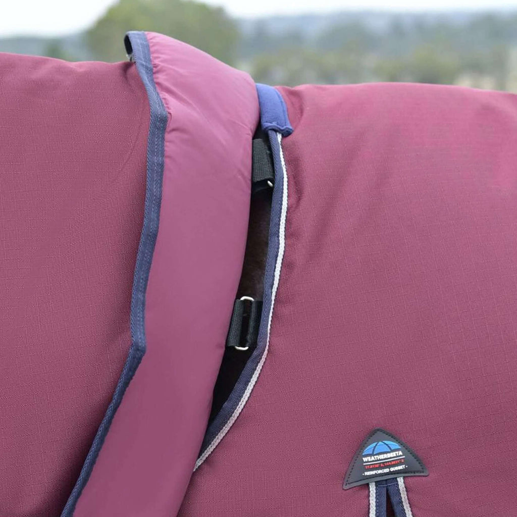 WeatherBeeta ComFiTec Essential Turnout Detach-A-Neck 50g Bourgogne/Marine