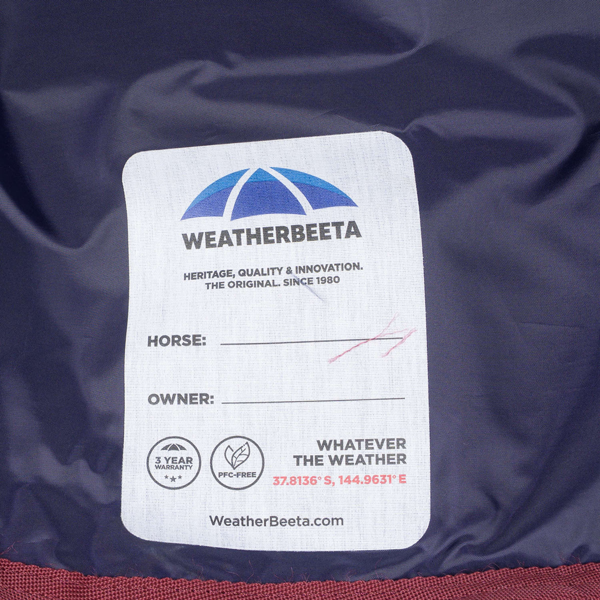 WeatherBeeta ComFiTec Essential Turnout Combo 50g Marine/Bordeaux