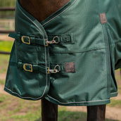 Agradi Horse Couverture d'Extérieur 1200D 300gr Bande Réfléchissante Vert