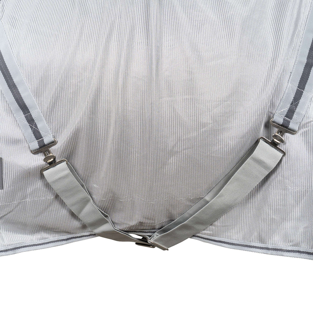 Waldhausen Couverture Anti-Mouches Protect avec Cou Indépendant Gris argenté/Gris
