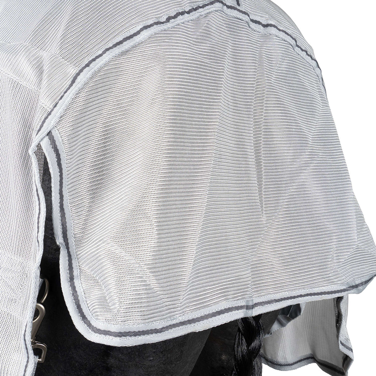 Waldhausen Couverture Anti-Mouches Protect avec Cou Indépendant Gris argenté/Gris