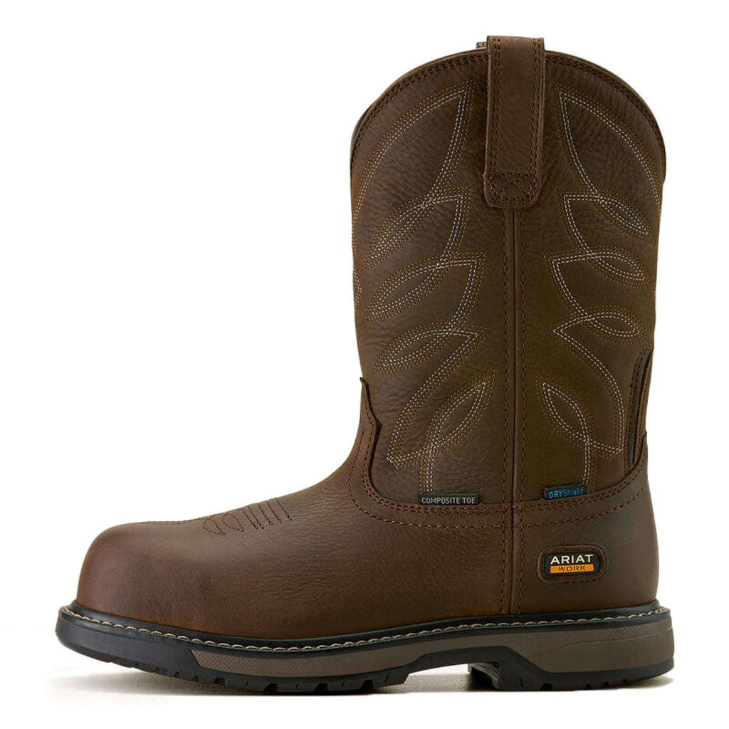 Ariat Bottes Western Riverter Pull-On H20 Femme Marron foncé