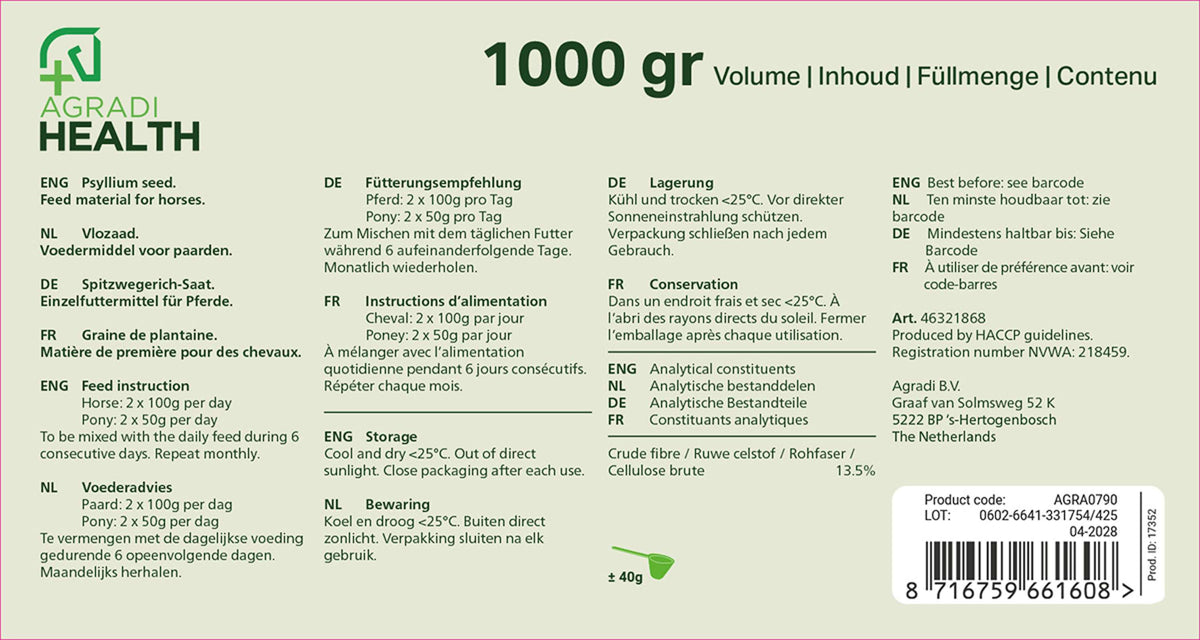 Agradi Health Psyllium