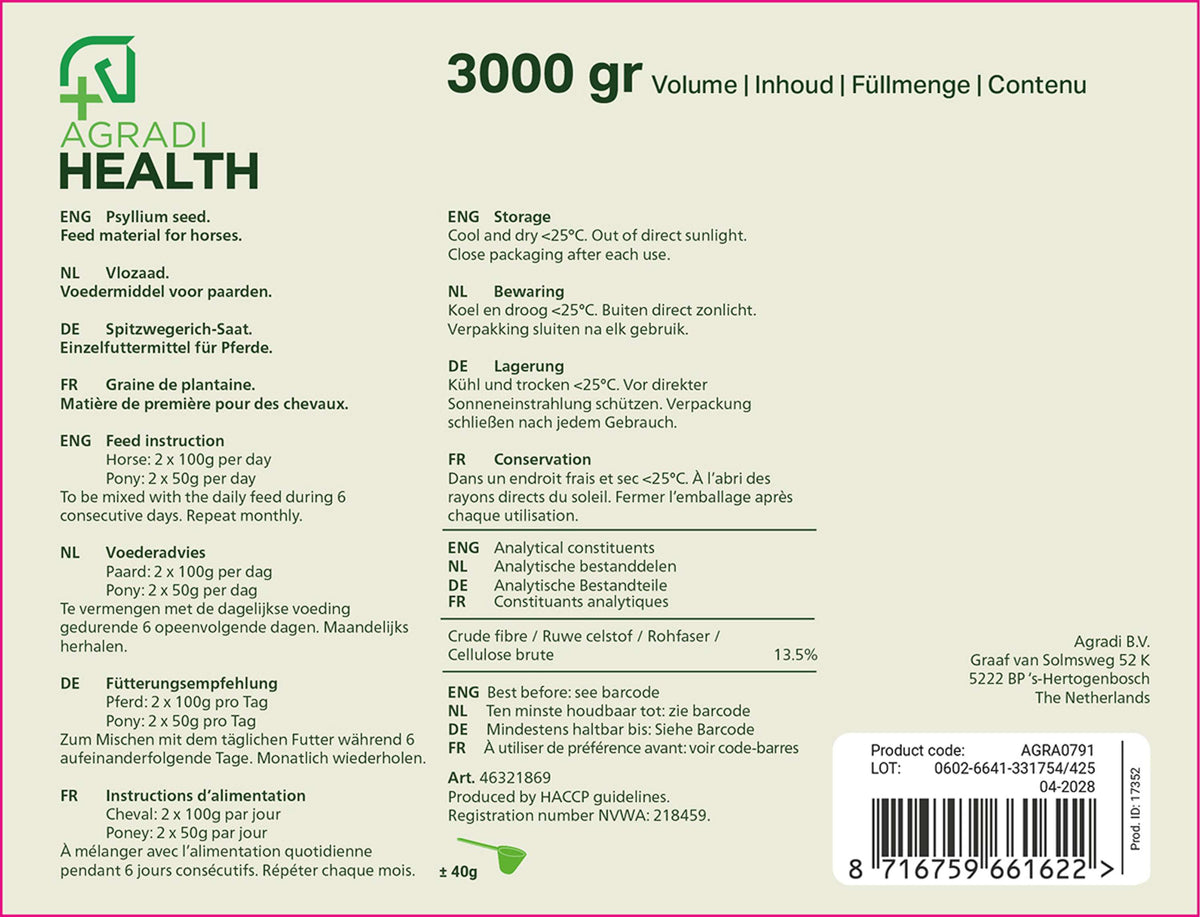 Agradi Health Psyllium