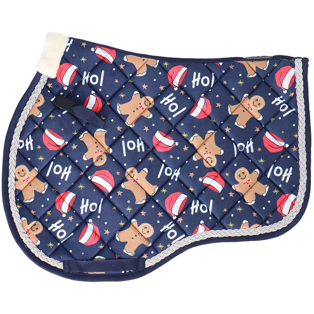 HKM Tapis de Selle X-Mas Polyvalence Bleu Foncé