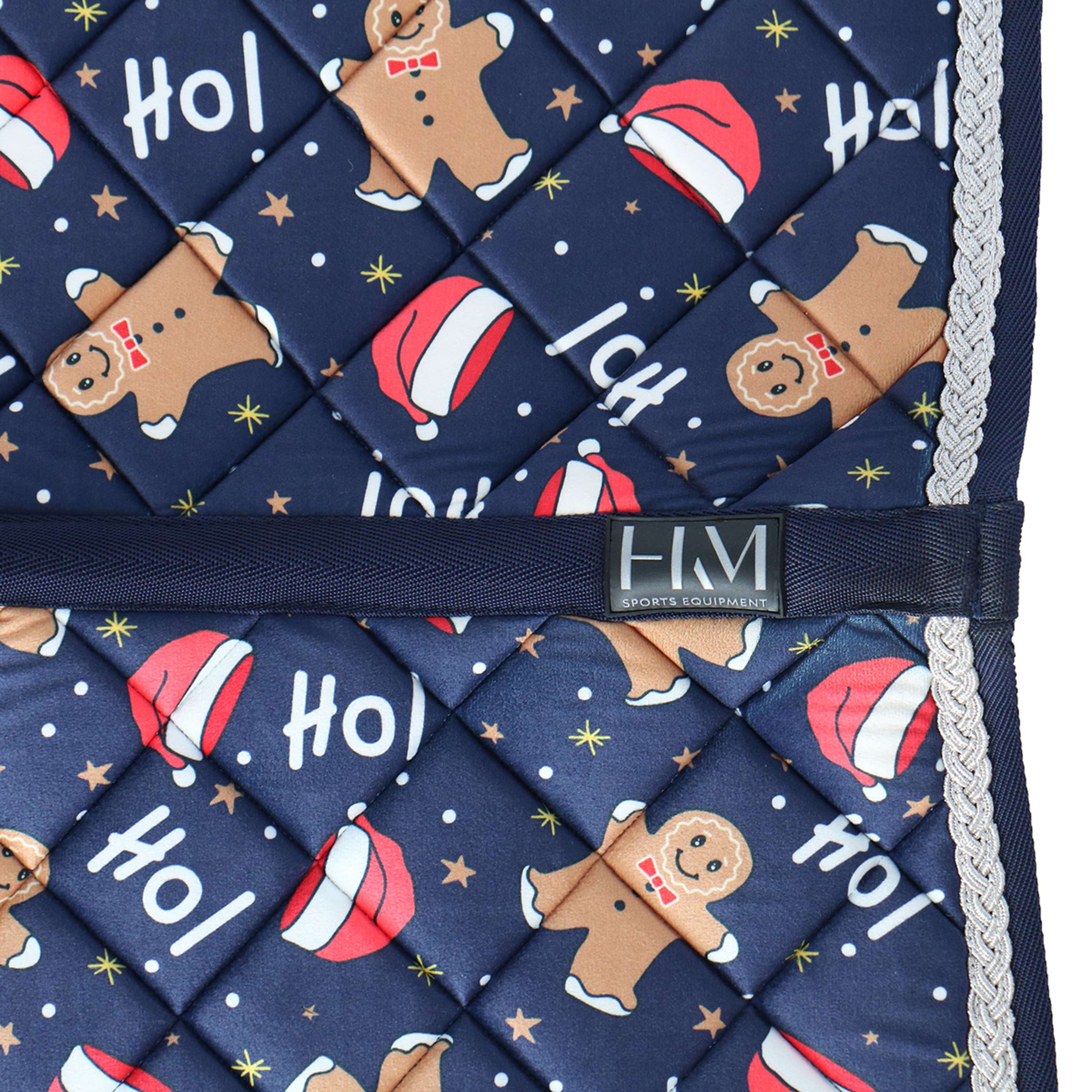 HKM Tapis de Selle X-Mas Polyvalence Bleu Foncé