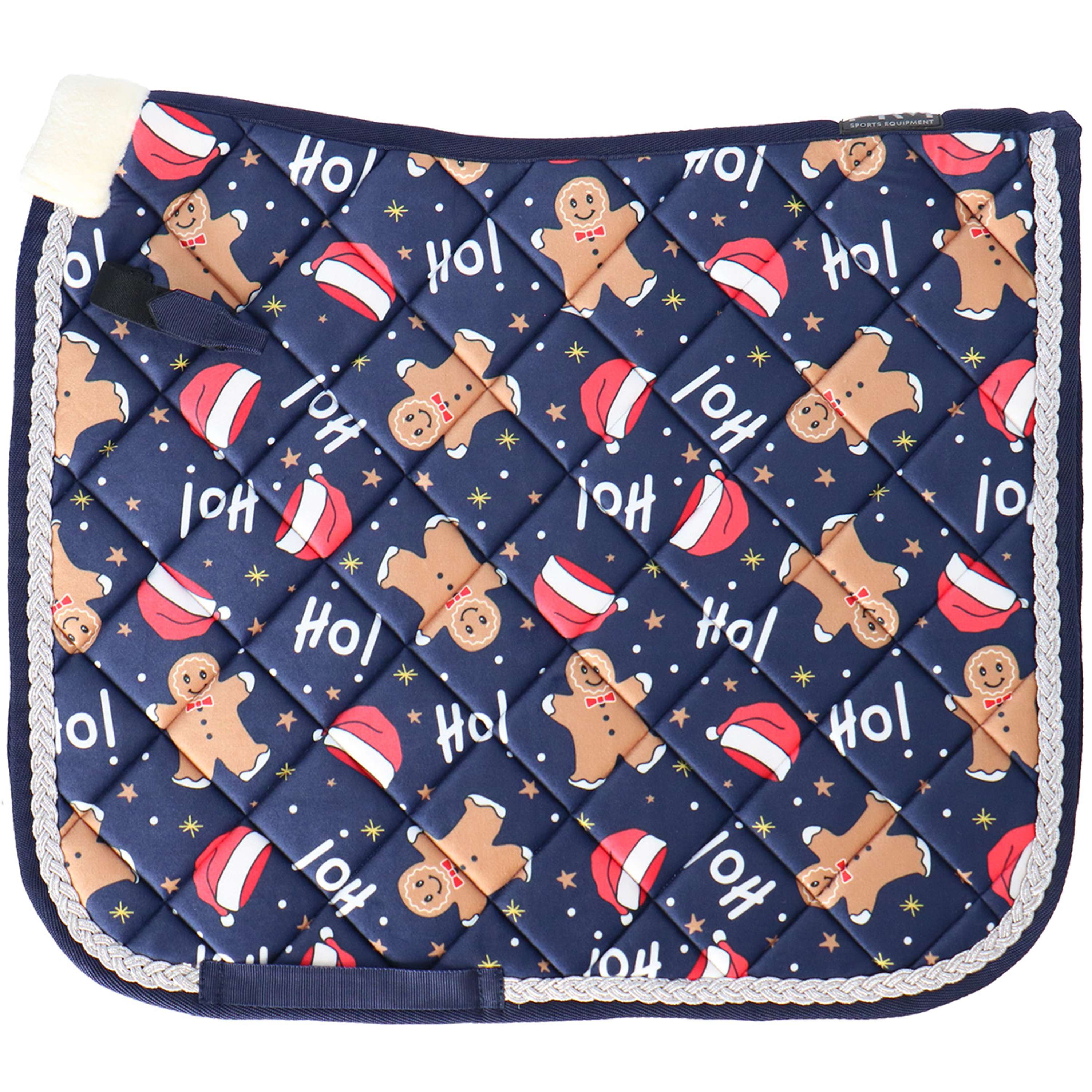 HKM Tapis de Selle X-Mas Dressage Bleu Foncé