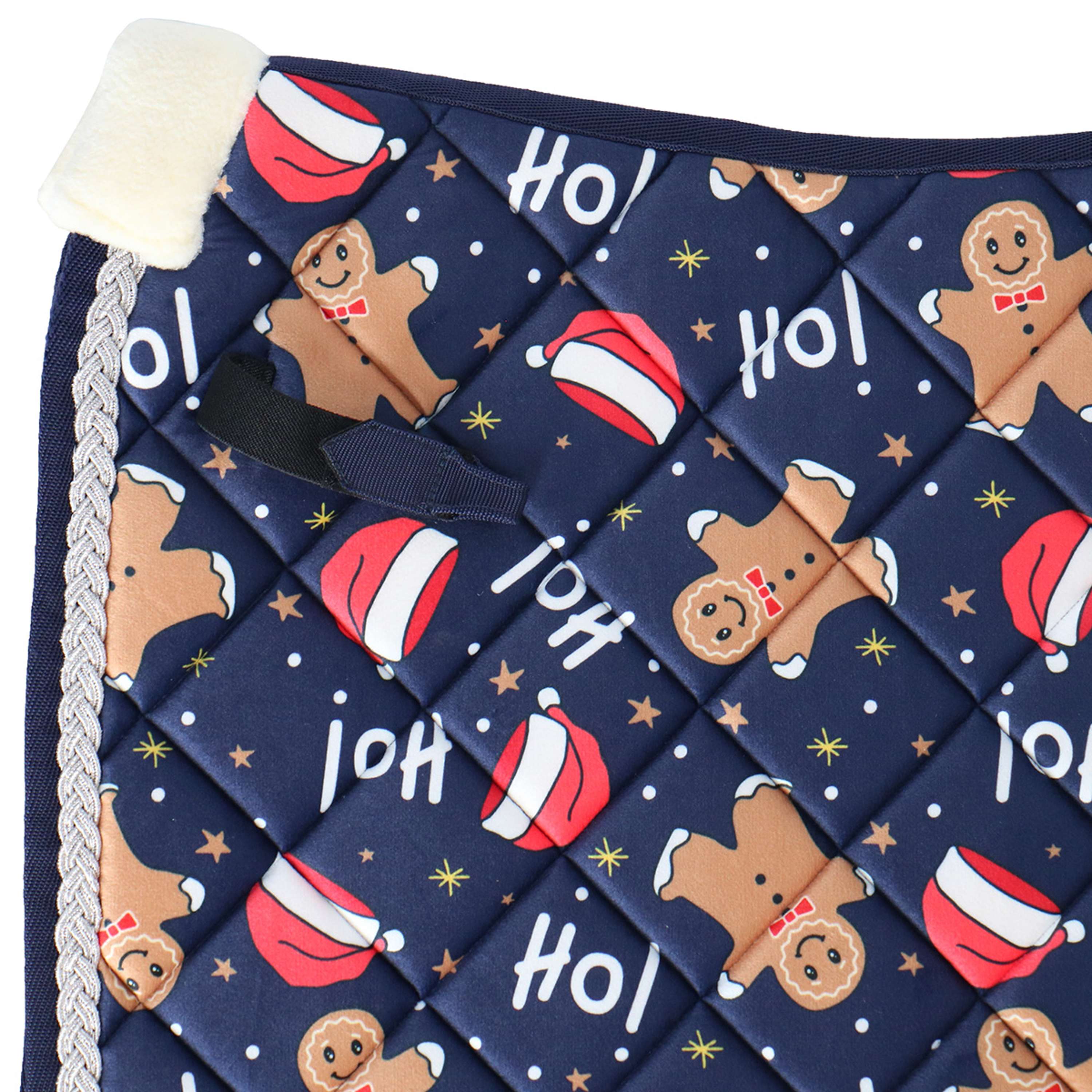 HKM Tapis de Selle X-Mas Dressage Bleu Foncé