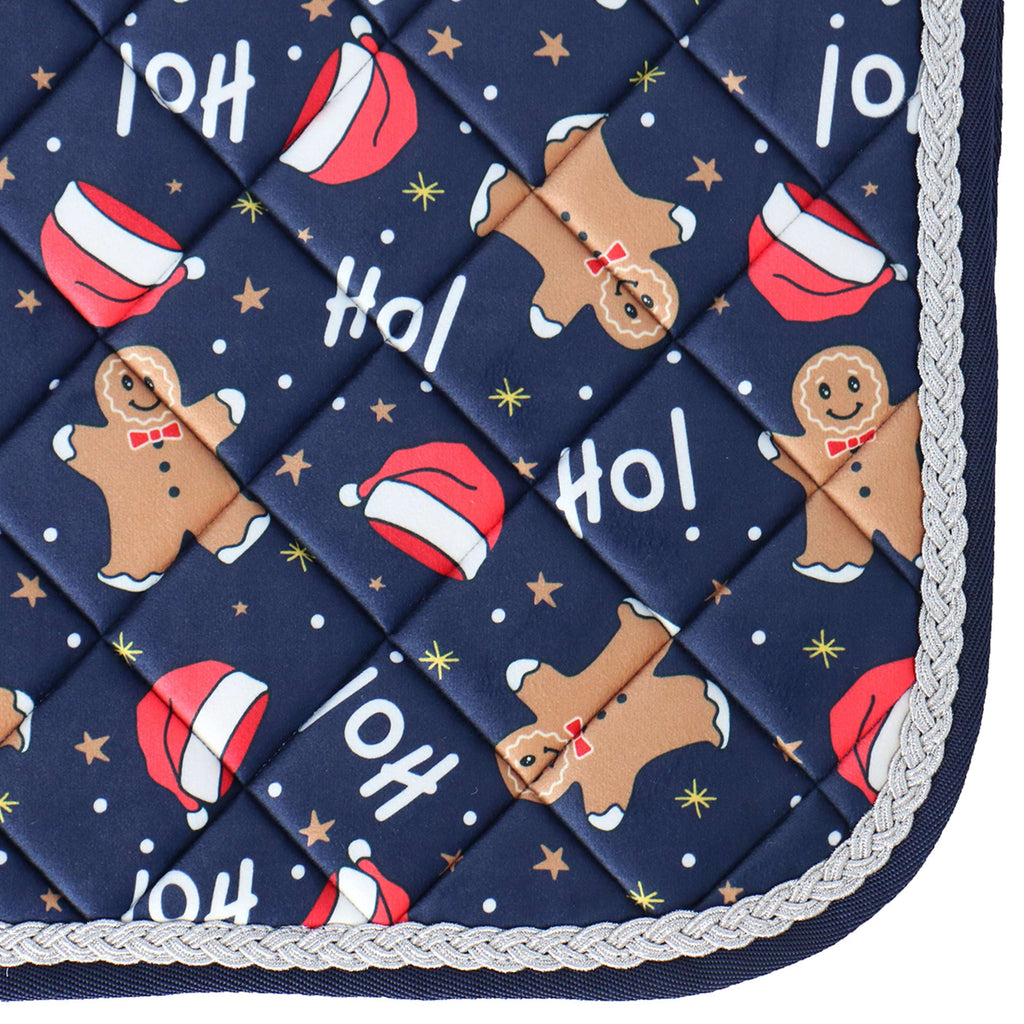 HKM Tapis de Selle X-Mas Dressage Bleu Foncé