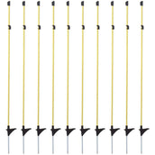 Agradi Power Piquet de Clôture Fibre de verre Goupille Métallique 10 Pièces Jaune