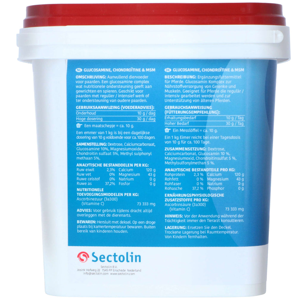 Sectolin Glucosamine Equivital Chondroïtine et MSM