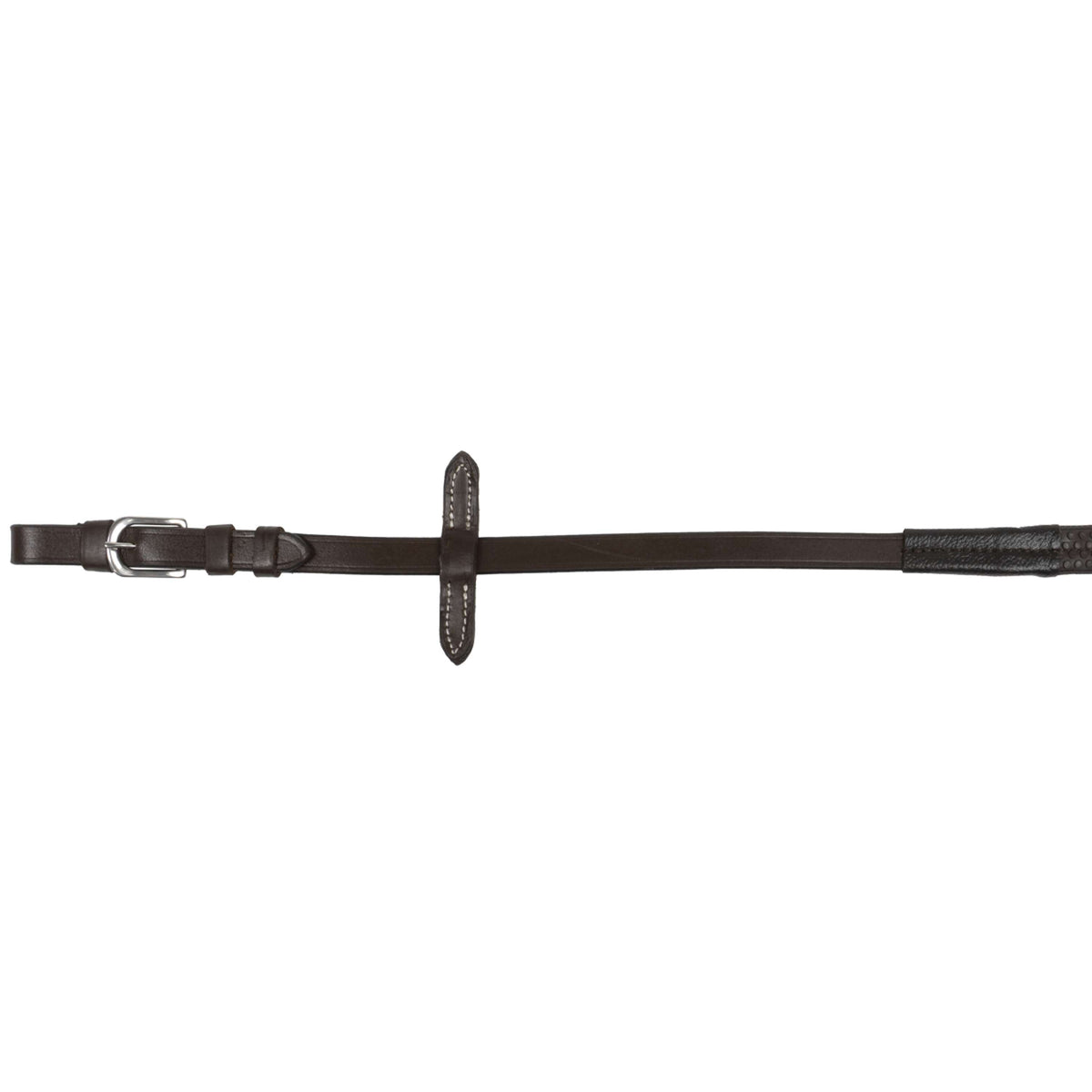 HKM Rênes avec Caoutchouc Marron