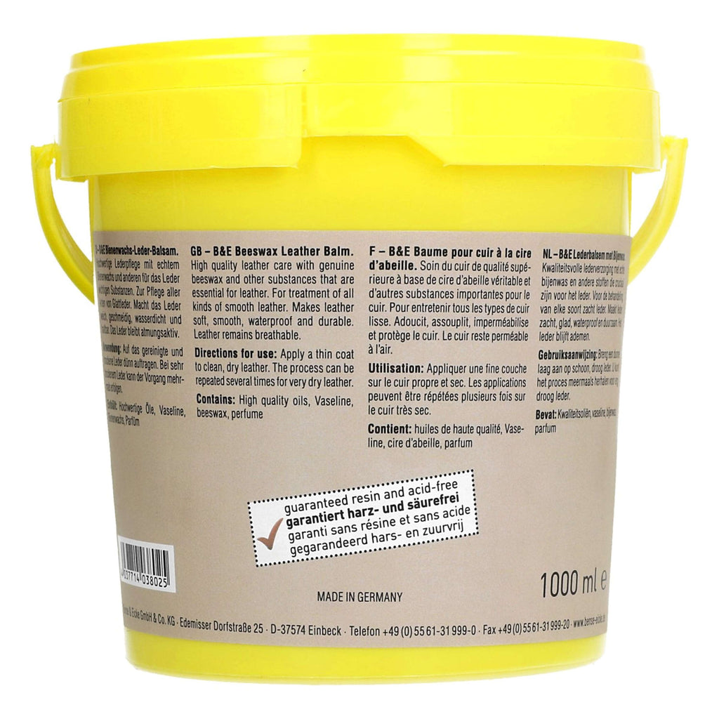 Bense & Eicke Baume pour Cuir avec Cire d'Abeille