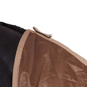 Premiere Couverture Anti-Mouches Polyester Maille avec Cou Taupe