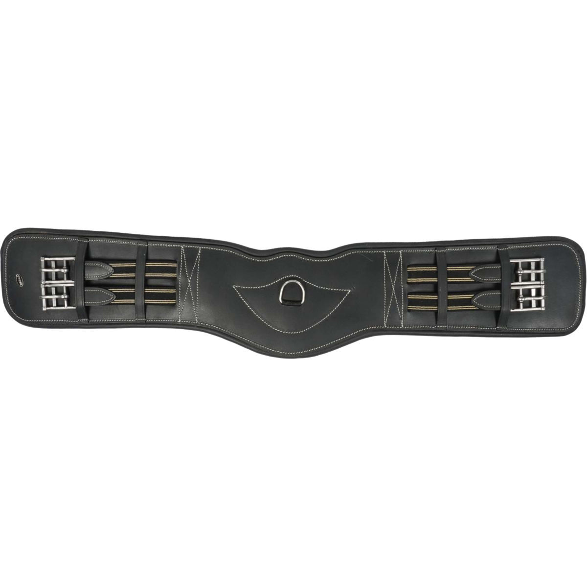 HORKA Sangle de Dressage Cuir Noir/Argent