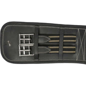 HORKA Sangle de Dressage Cuir Noir/Argent