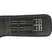 HORKA Sangle de Dressage Cuir Noir/Argent