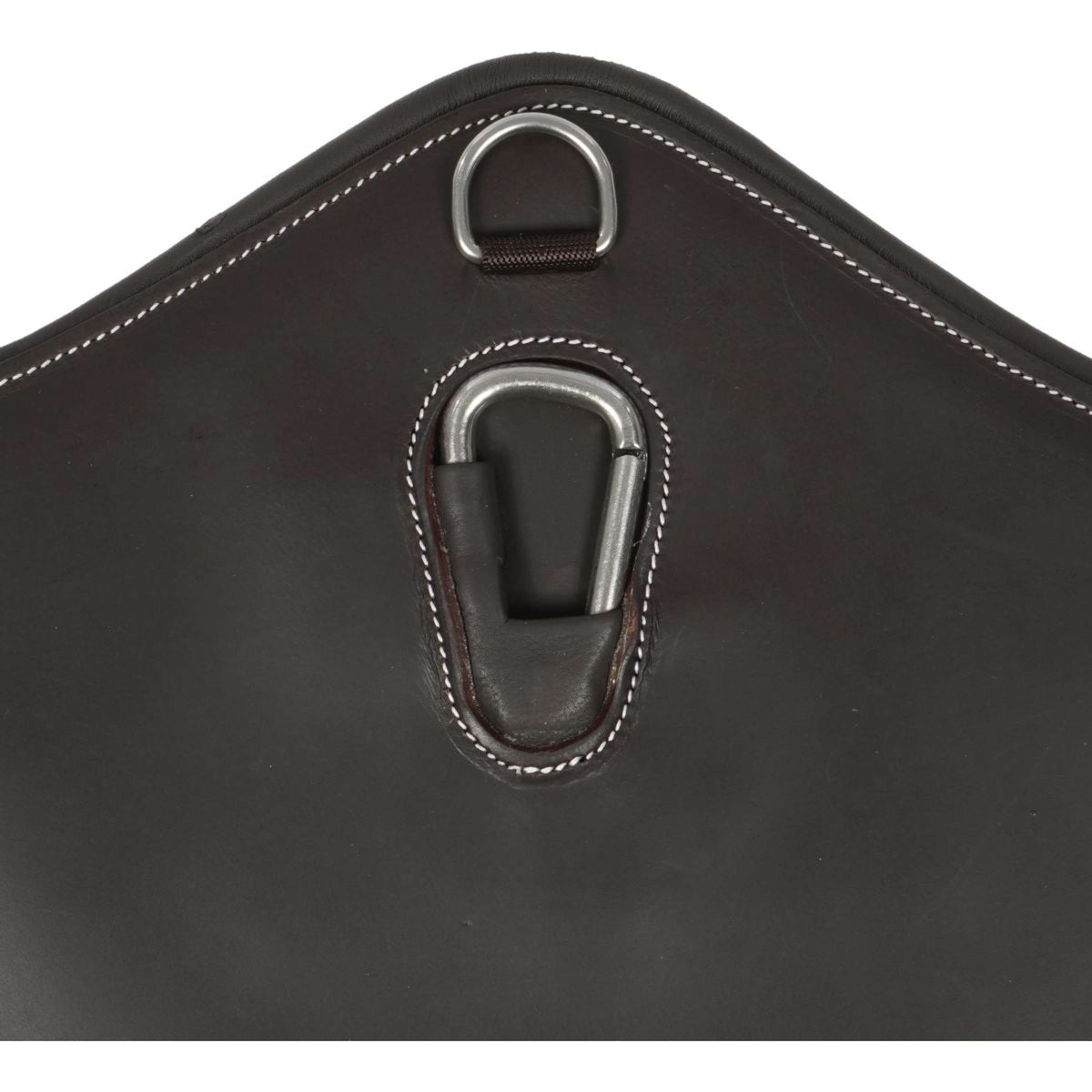 HORKA Sangle avec Protection de Ventre Cuir Marron/Argent