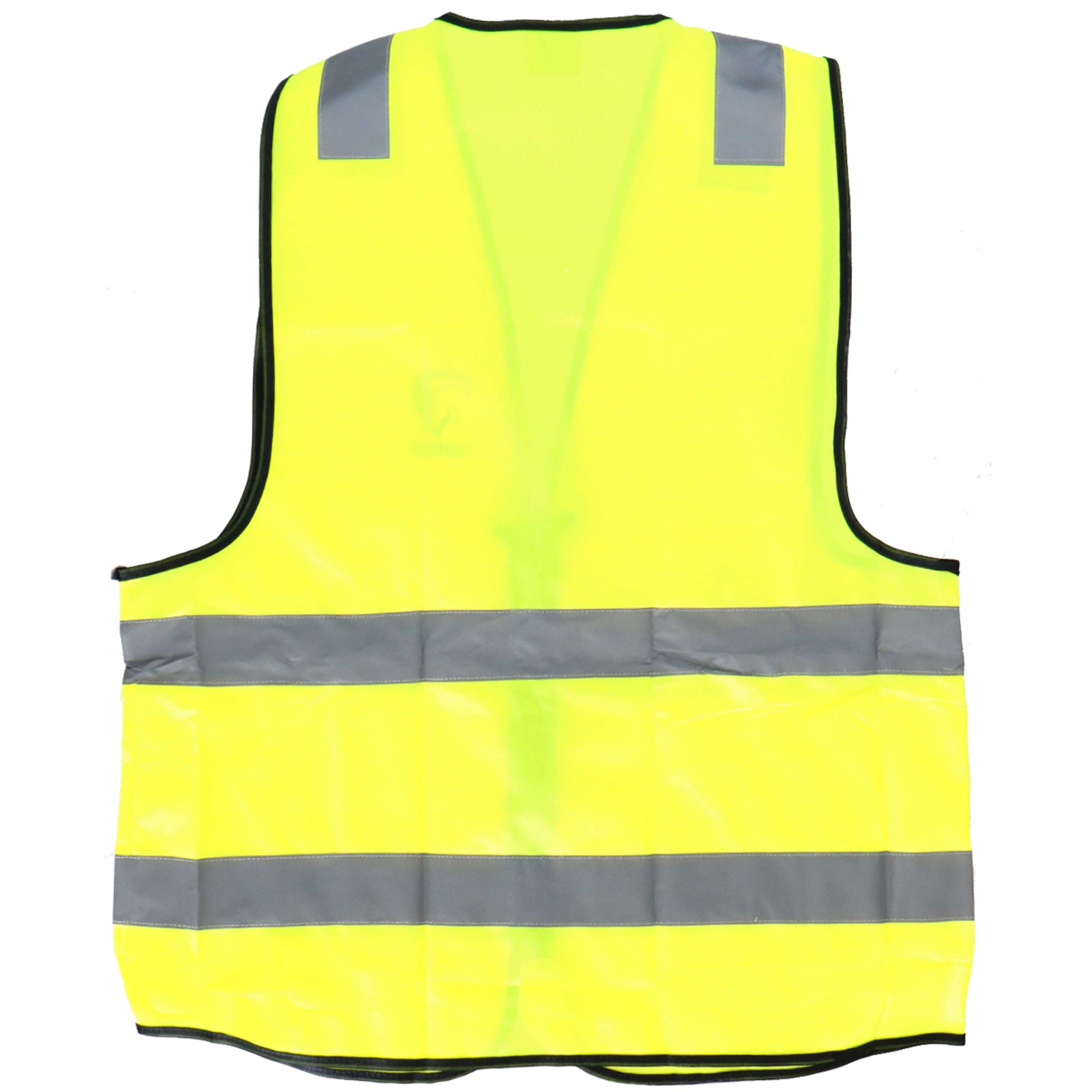 HORKA Gilet de Sécurité Fluo Réflexion avec Fermeture Éclair Jaune HORKA Gilet de Sécurité Fluo Réflexion avec Fermeture Éclair Jaune