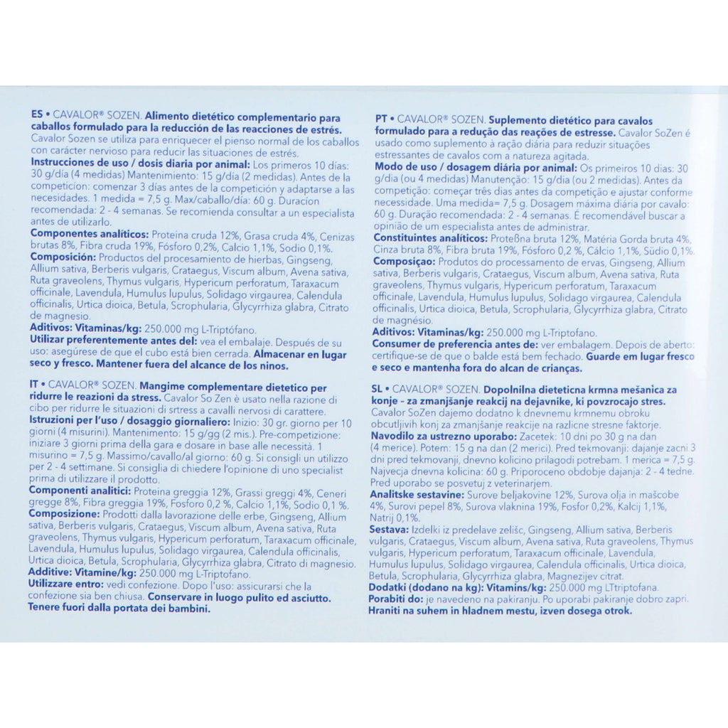 Cavalor Produit Calmant SoZen