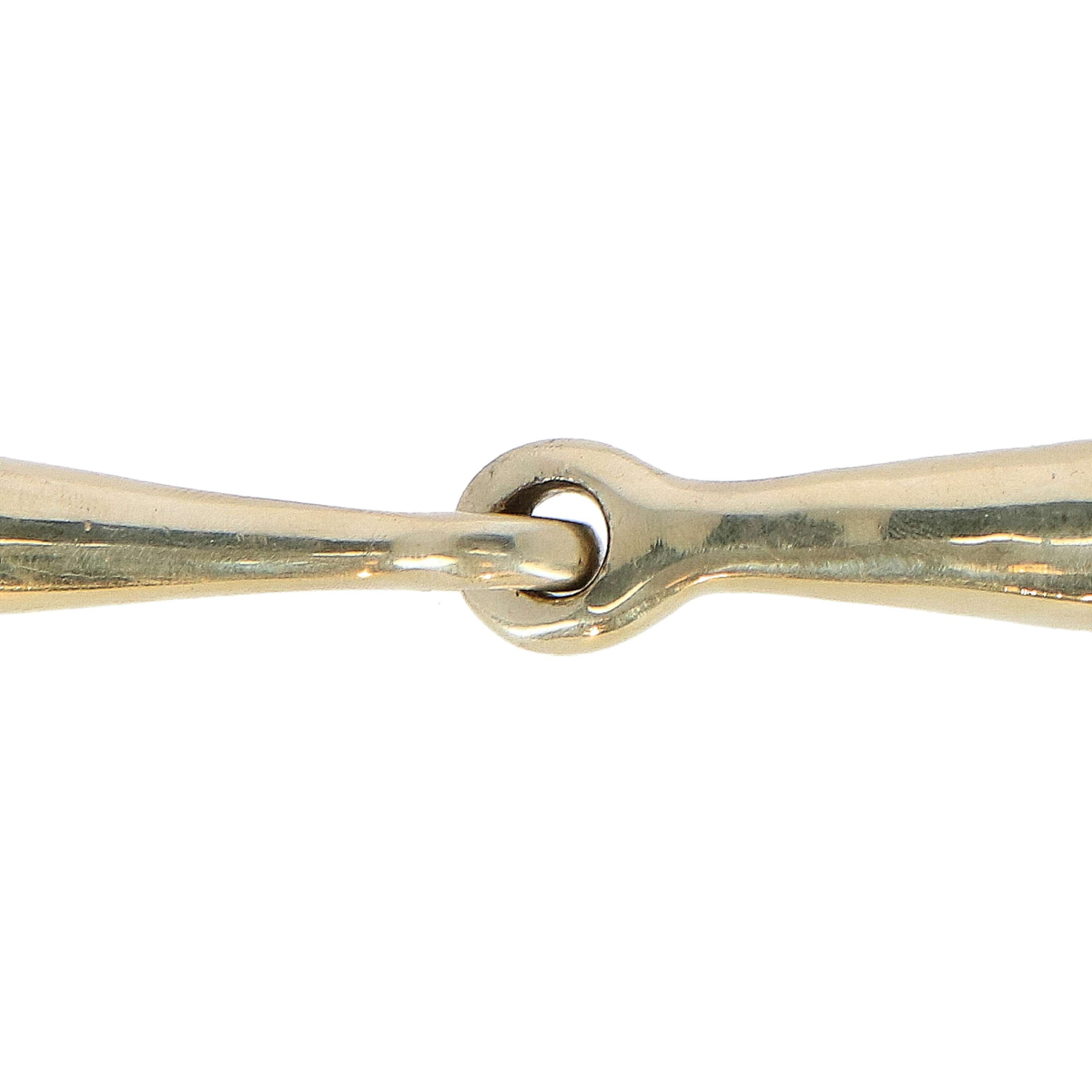 HORKA Mors de Filet Brisure 18mm Latation doré